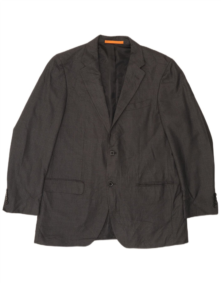 DOCKERS Chaqueta tipo blazer de 2 botones para hombre UK 42 XL Poliéster gris