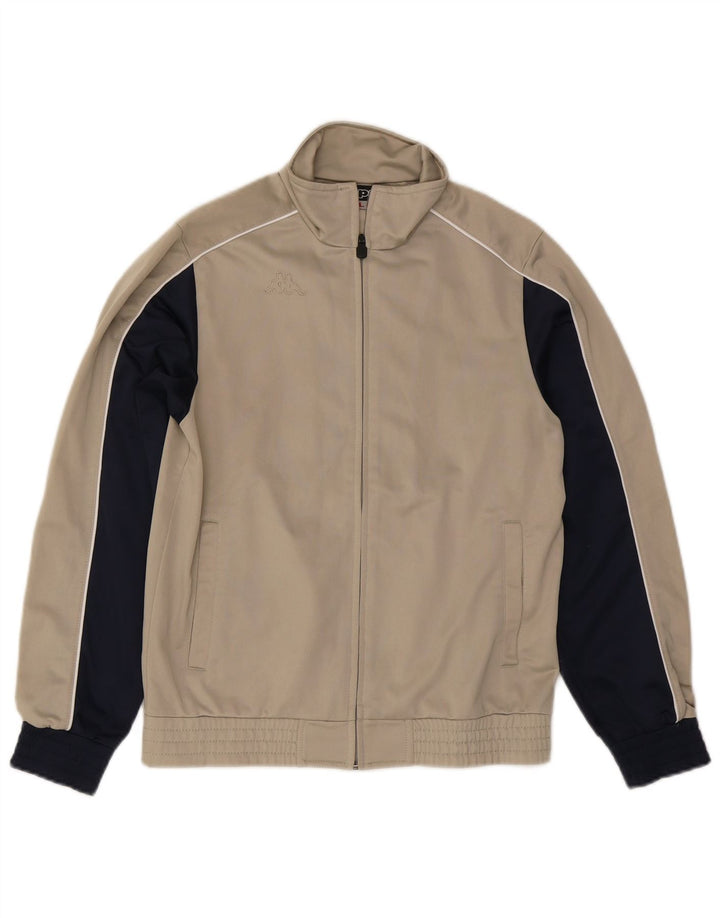 KAPPA Chándal completo para hombre Small Beige Colorblock Poliéster
