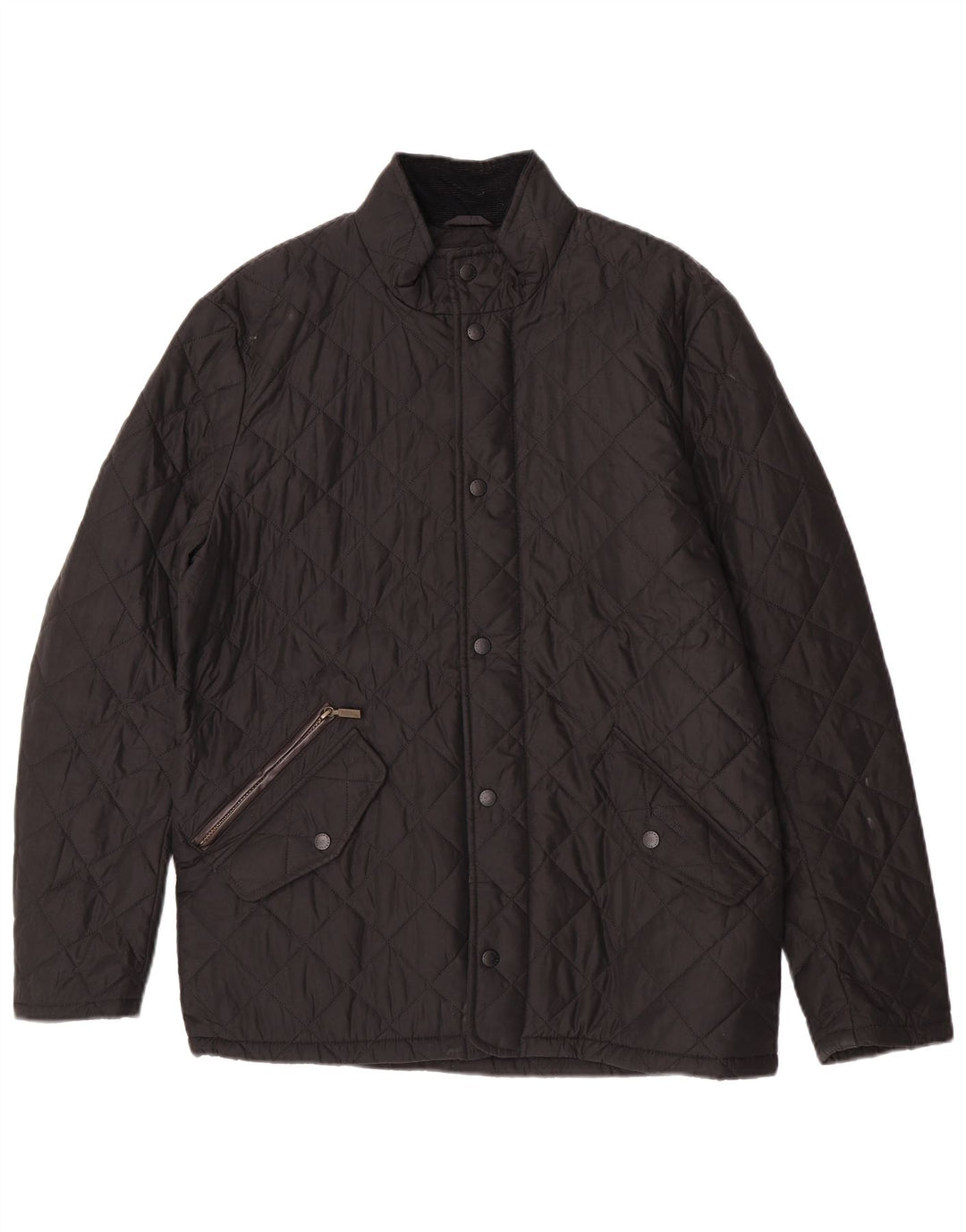 Barbour Chaqueta acolchada para hombre UK 38 Mediana Poliéster negro
