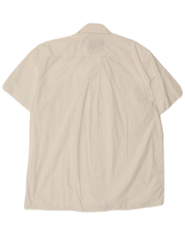 Armata Di Mare Camisa Manga Corta Hombre Talla 48 2XL Algodón Blanco