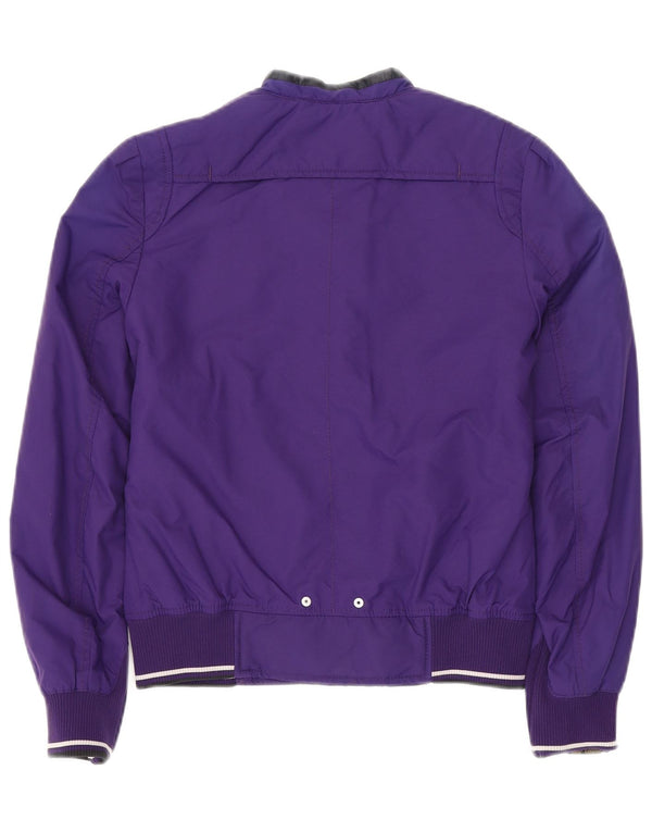 G-STAR Chaqueta universitaria gráfica para mujer UK 10 Small Púrpura Poliamida