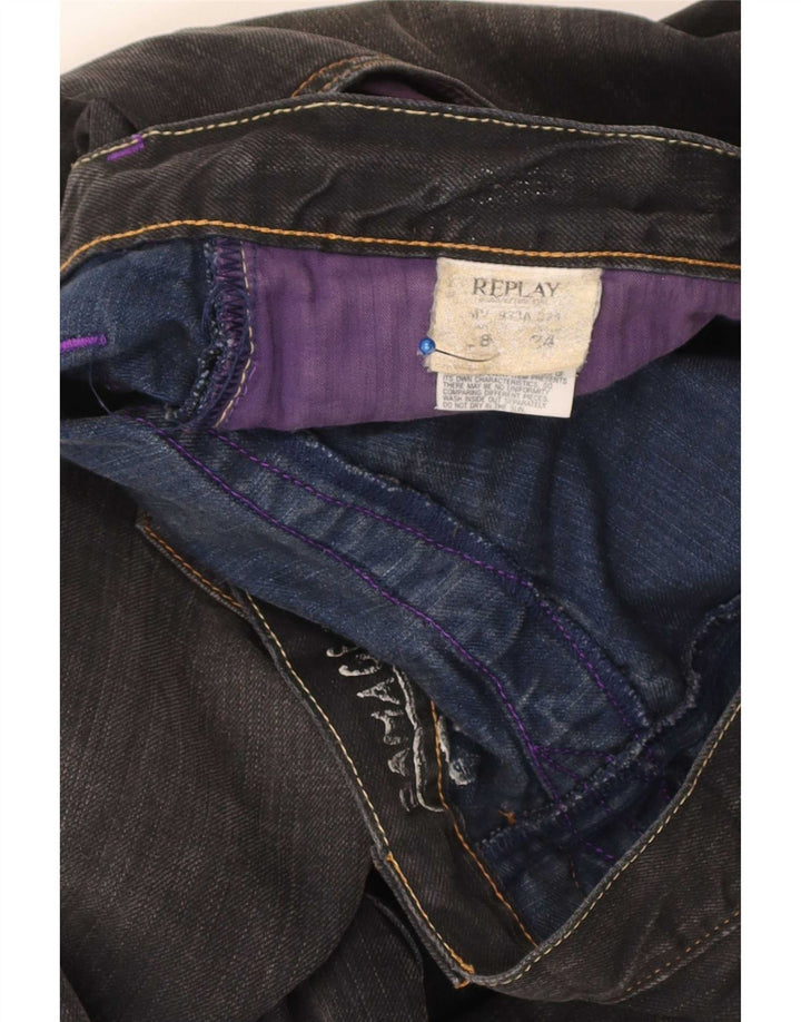 Replay Vaqueros rectos para hombre W38 L34 Negro