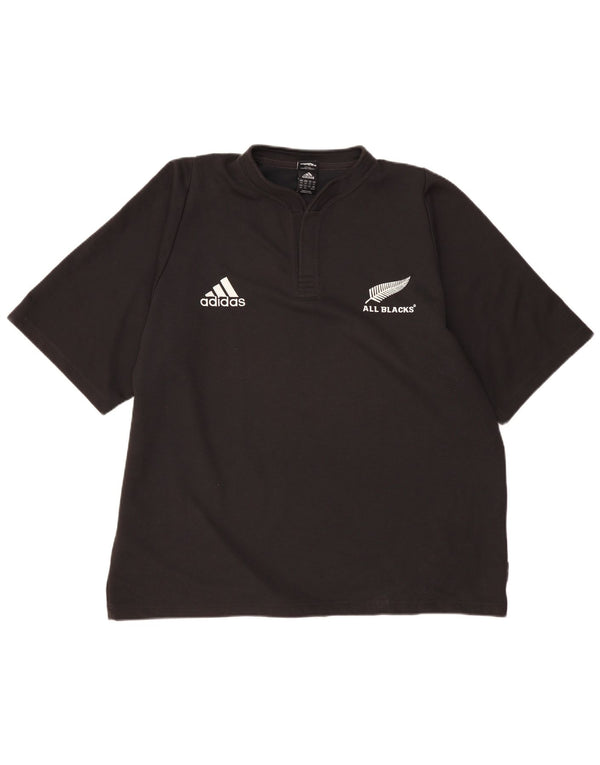 Adidas Mens All Blacks Graphic Camiseta Top 2XL Negro Poliéster