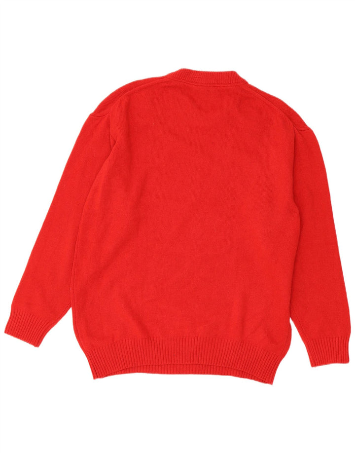 Murphy & Nye - Jersey de cuello redondo para hombre, talla grande, color rojo