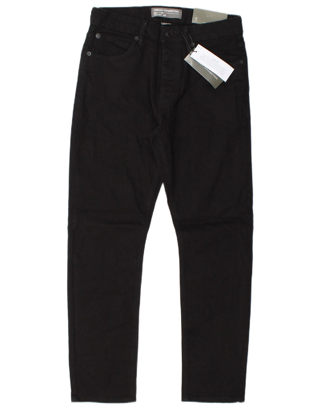 French Connection Vaqueros ajustados para hombre W30 L30 Algodón negro