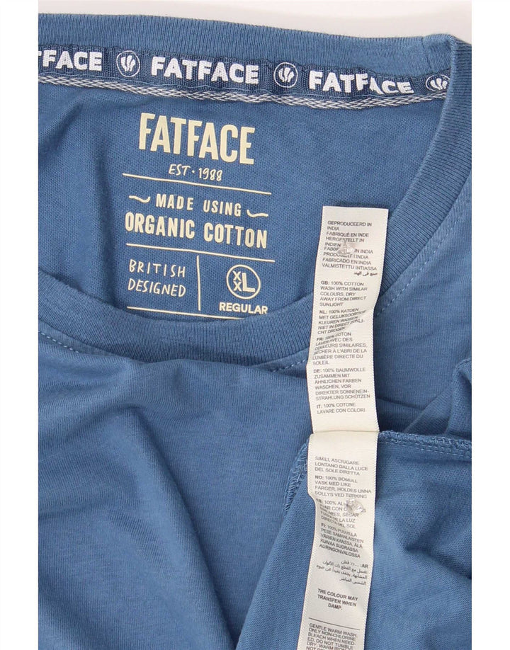 Camiseta para hombre Fat Face Top 2XL Algodón azul