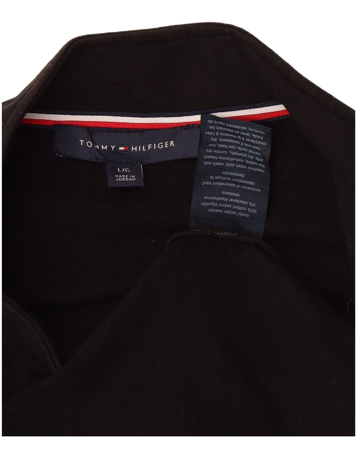 Tommy Hilfiger Cárdigan para mujer UK 46 Grande Algodón negro