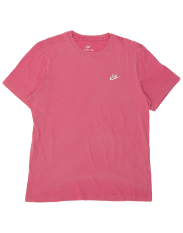Camiseta Nike Hombre Top Grande Rosa Algodón