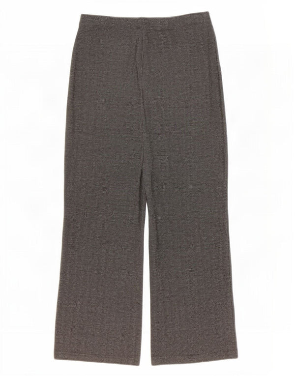 Marks & Spencer Pantalones casuales de pierna ancha para mujer W32 L27 Gris