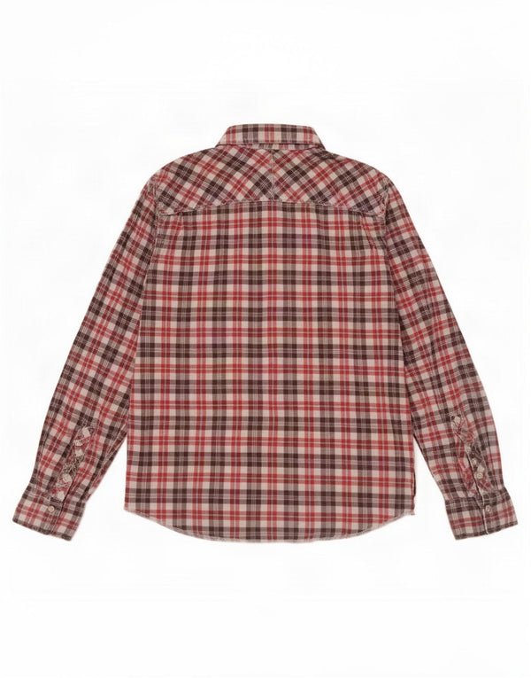 Tommy Hilfiger Camisa De Franela De Algodón A Cuadros Rojos Grandes Hombre