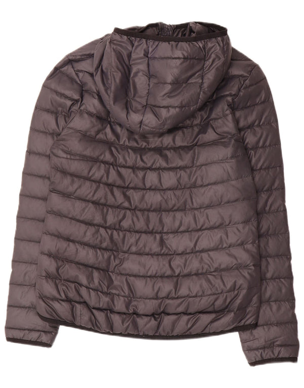 Nike Chaqueta acolchada con capucha para mujer UK 10 Small Poliéster negro