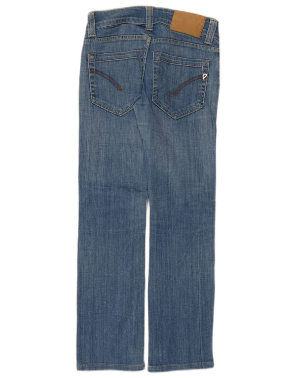 Vaqueros Dondup Mujer Rectos De Talle Bajo W25 L28 Algodón Azul