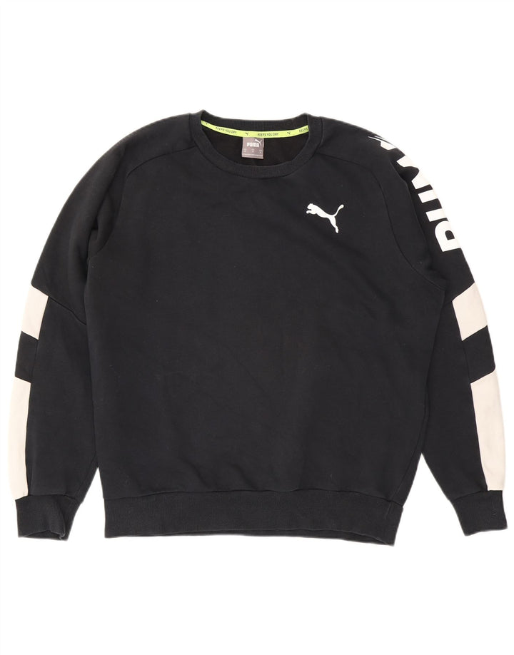 Puma Sudadera Con Estampado Gráfico Jumper Medium Black Colorblock