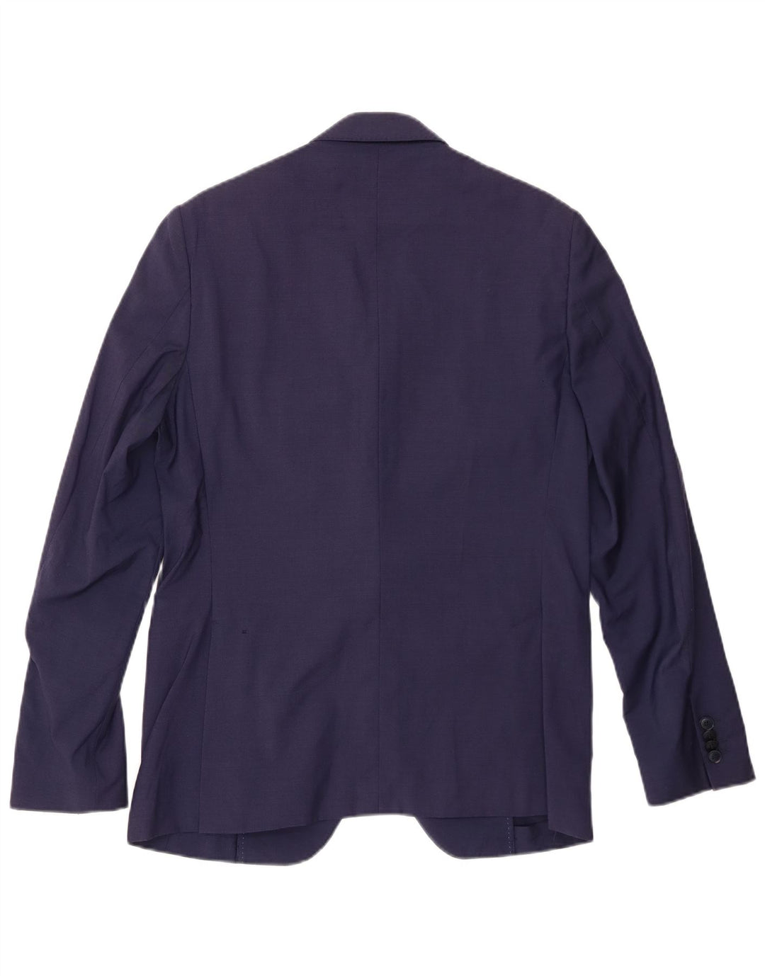 VINTAGE Chaqueta Blazer de 2 Botones para Hombre IT 48 Viscosa Azul Marino Medio