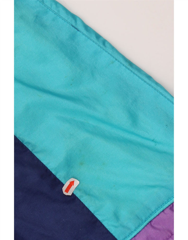 VINTAGE Chaqueta superior de chándal gráfico para hombre Bloque de color multicolor medio