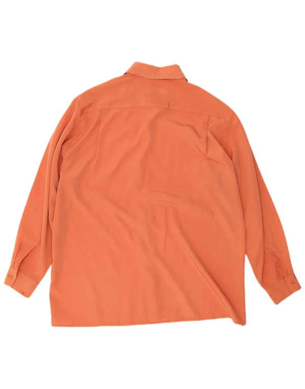 Cacharel Blusa para mujer UK 46 Grande Poliéster naranja