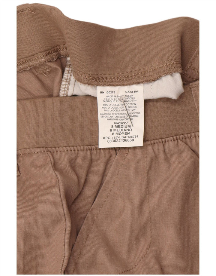 Lee Pantalones cortos chinos de ajuste relajado para mujer US 8 Medium W30 Brown Lyocell
