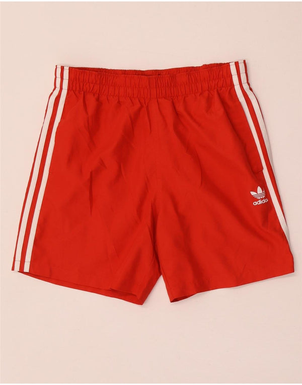 Adidas Hombre Pantalones Cortos Deportivos Pequeño Poliéster Rojo