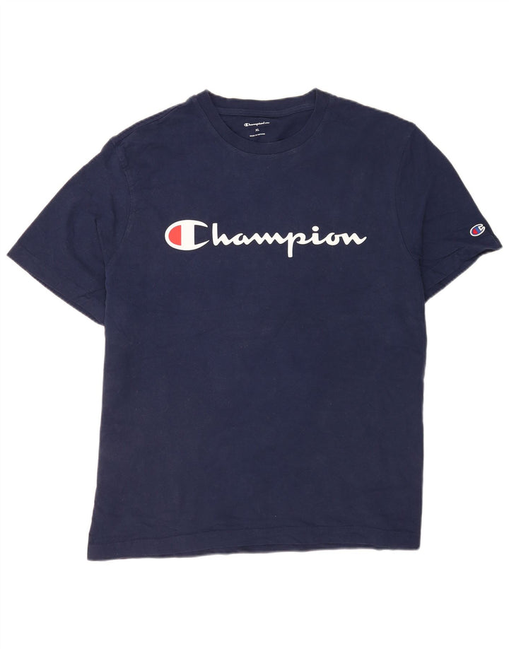 Champion Camiseta Gráfica Hombre Top XL Azul Marino