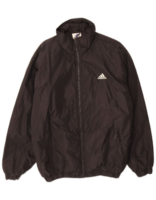 Adidas Chaqueta impermeable para hombre UK 36/38 Small Black Polyamide