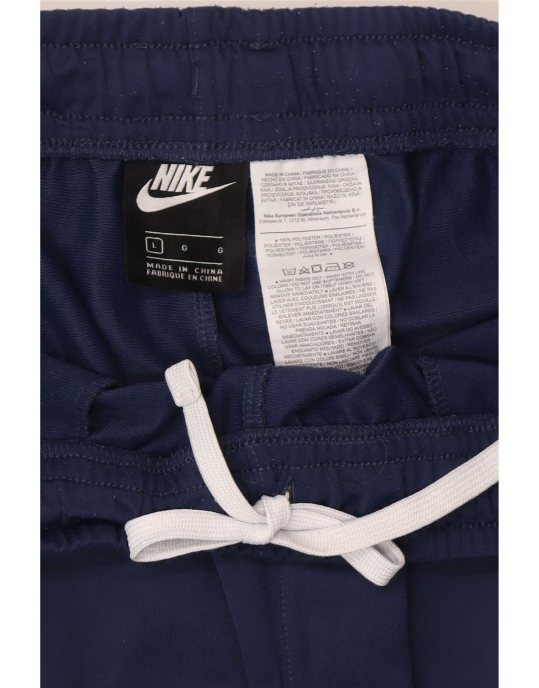 Nike - Pantalones de chándal para hombre, color azul marino, poliéster
