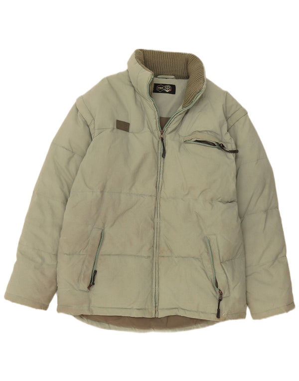 Fila Chaqueta acolchada para hombre UK 36 Small Verde Poliamida