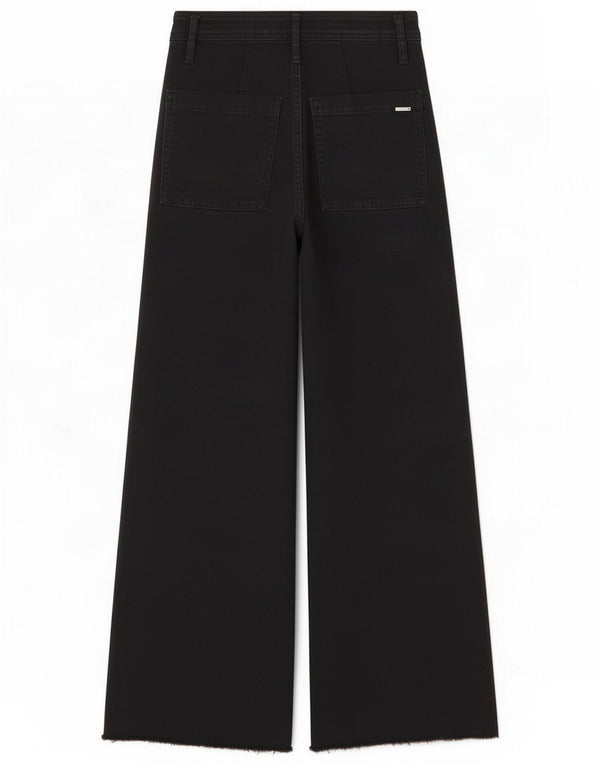 Massimo Dutti Jeans de pierna ancha y talle alto para mujer EU 36 2XS W26 L27 Black