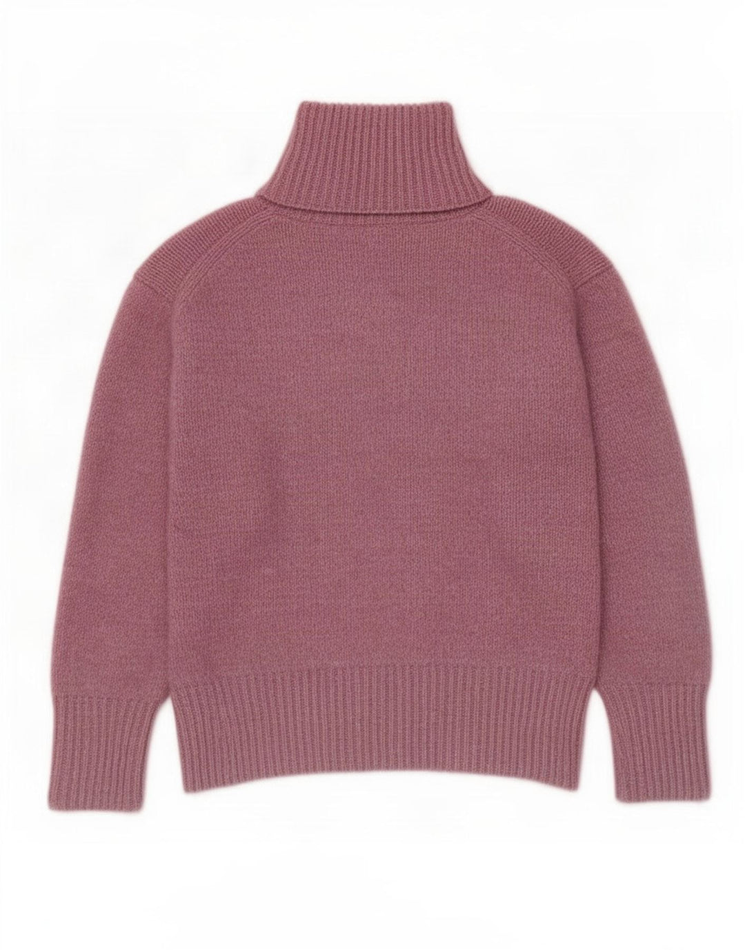 Zara - Jersey extragrande con cuello vuelto para mujer, talla 40, poliéster rosa medio