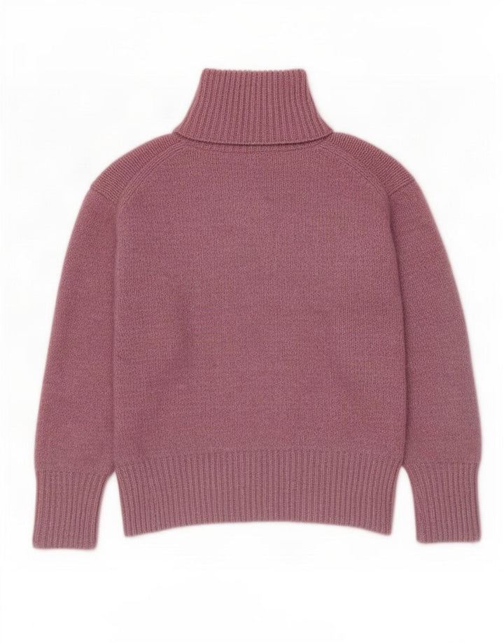 Zara - Jersey extragrande con cuello vuelto para mujer, talla 40, poliéster rosa medio