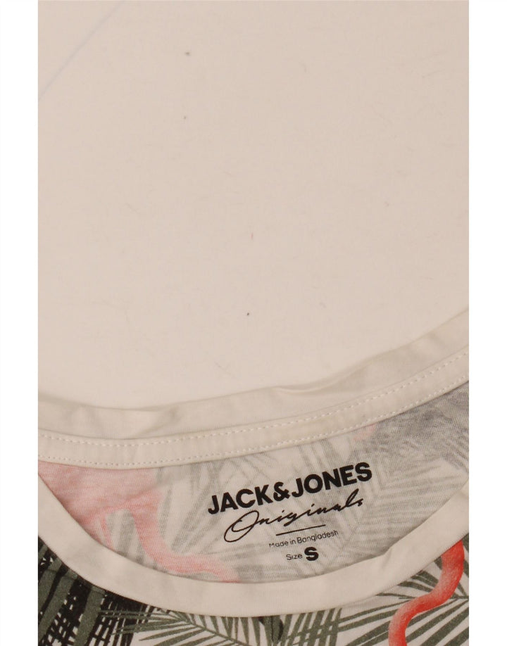 JACK & JONES Hombre Camiseta Gráfica Top Small Multicolor Floral