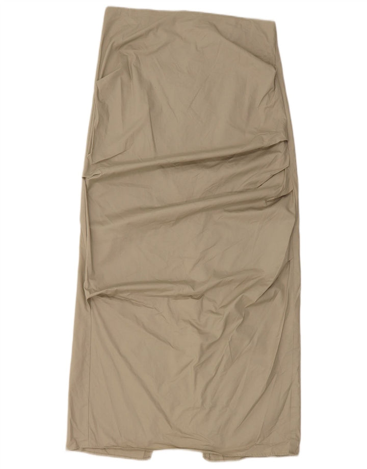 Zara Mujer Falda Maxi Mediana W28 Algodón Verde