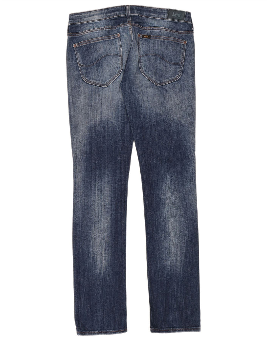 Lee Jeans Ajustados De Talle Bajo Para Mujer W31 L33 Algodón Azul