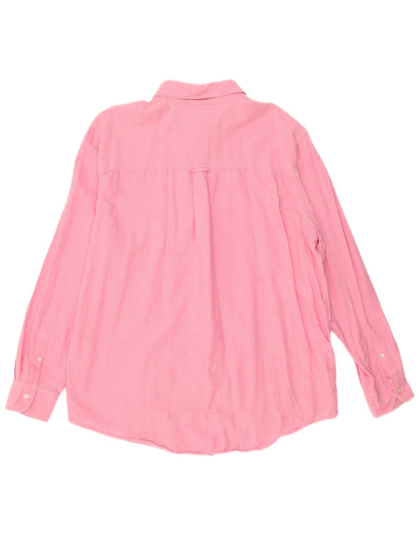 Camisa Chaps Hombre XL Algodón Rosa