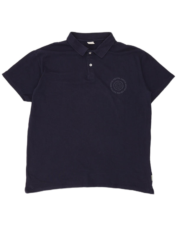ASPESI Polo Hombre 2XL Azul Marino Algodón
