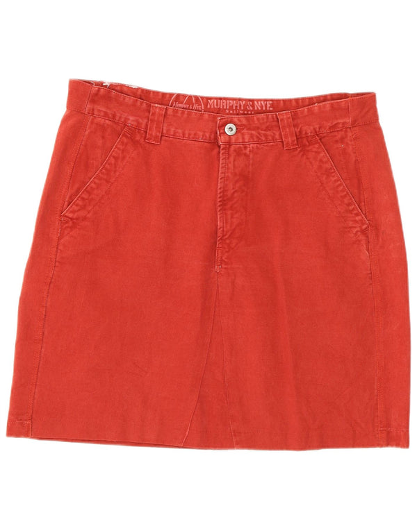 Murphy & Nye Minifalda para mujer W32 Grande Algodón rojo