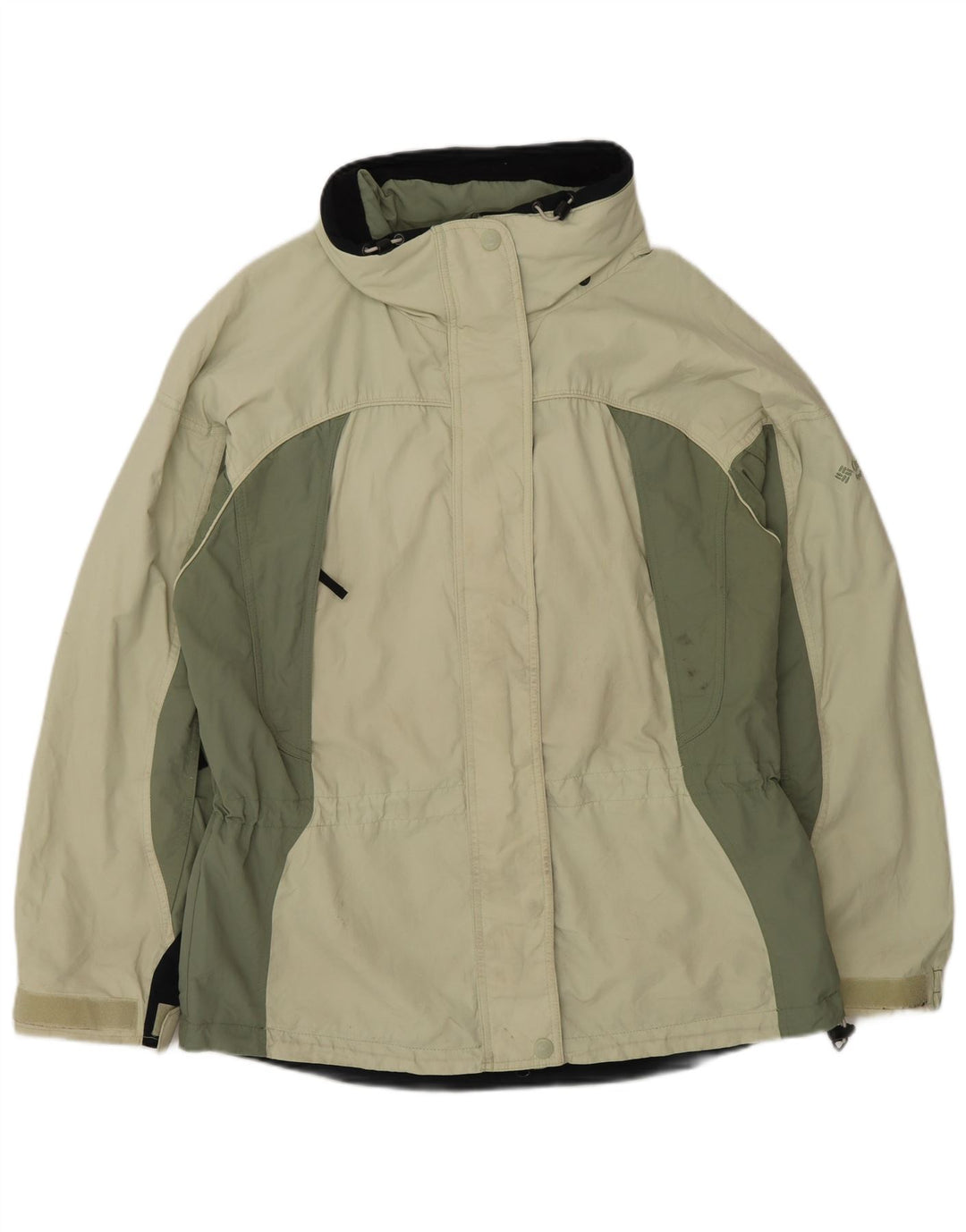 Columbia Chaqueta impermeable intercambiable para mujer, talla 40, color verde grande