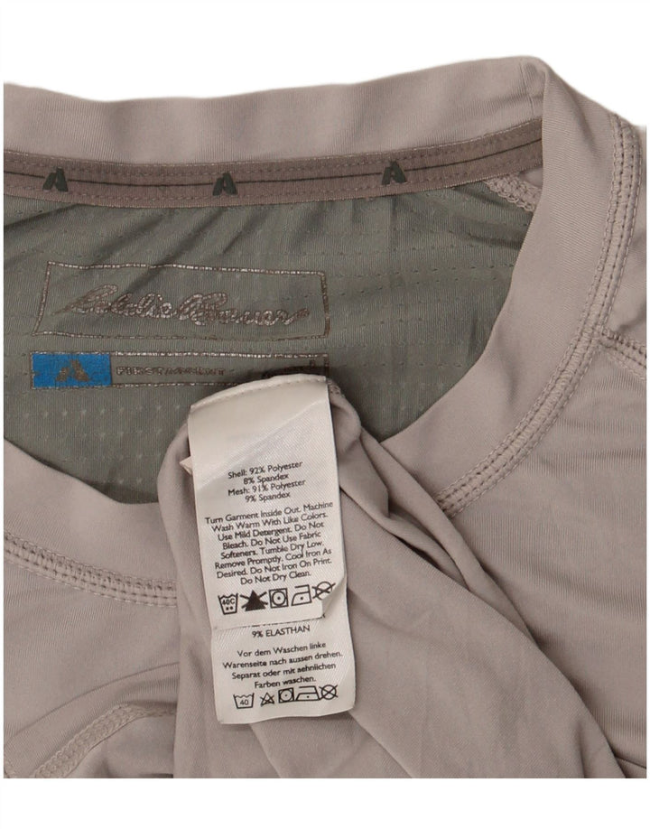 Eddie Bauer - Camiseta para hombre, talla grande, color gris, poliéster