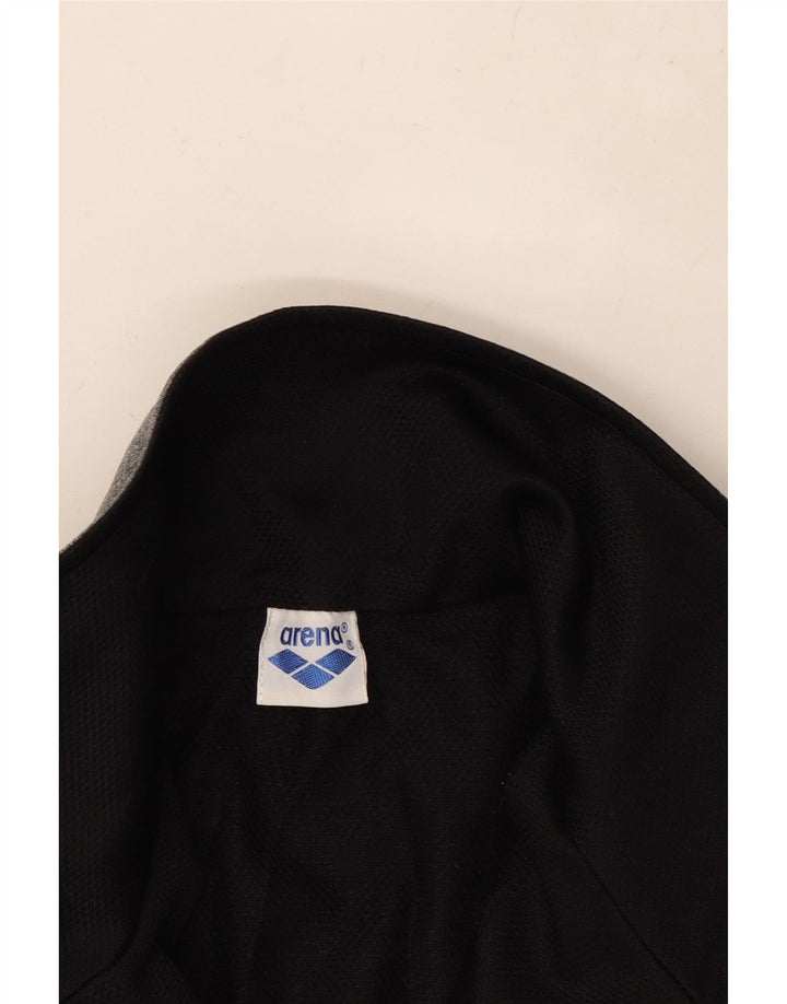 ARENA Chaqueta superior de chándal con gráfico para hombre, talla grande, color negro