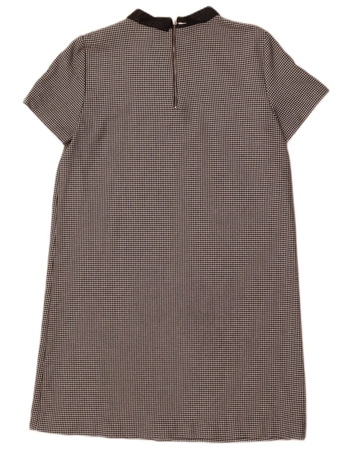 Zara Vestido recto para mujer UK 44 Mediano Pata de gallo negro