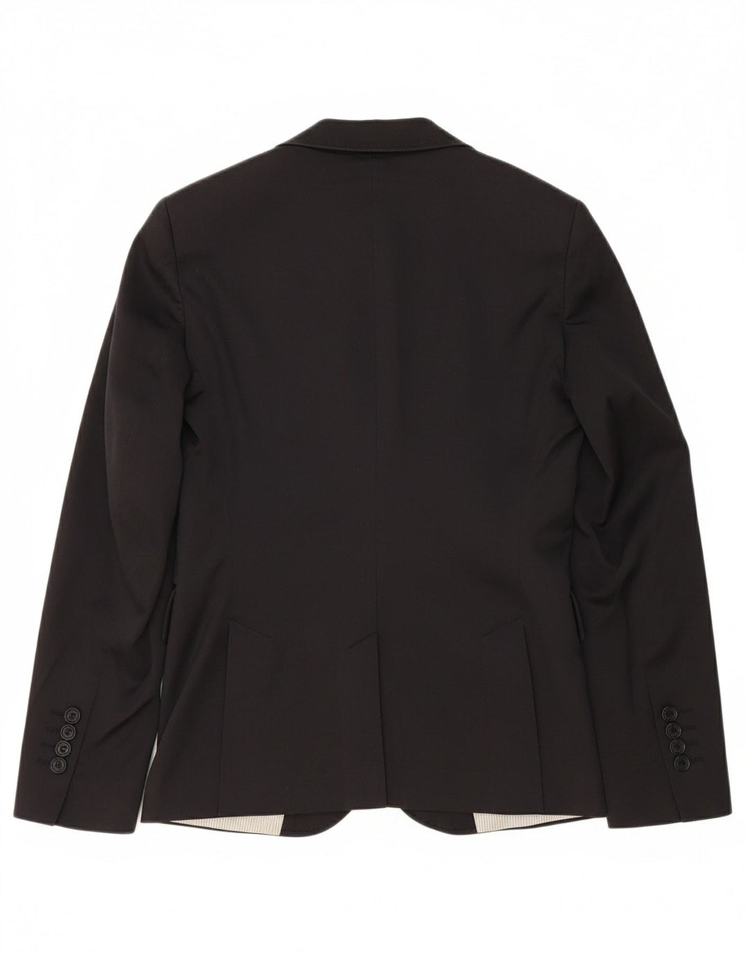 MASSIMO DUTTI Womens 2 Button Blazer Jacket EU 36 XS Navy Blue Cotton