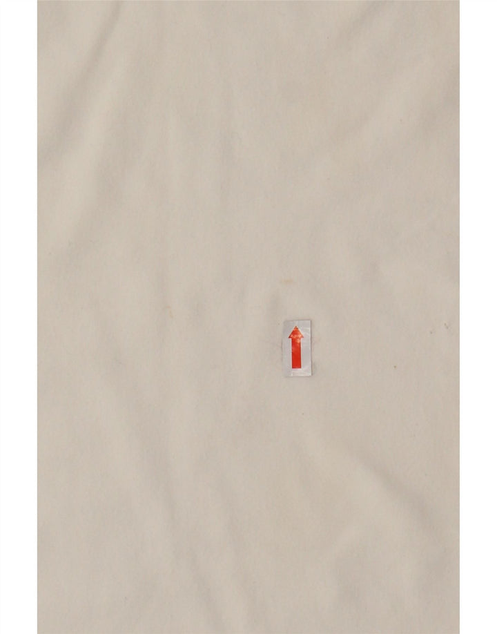 THINK PINK Polo gráfico para mujer UK 8 Small White Cotton