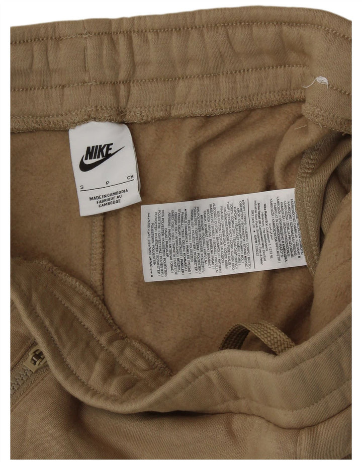 NIKE Hombre Pantalones De Chándal Gráfico Joggers Small Algodón Beige