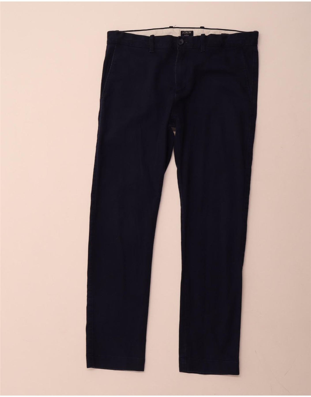 J. Crew Pantalón chino ajustado para hombre W32 L30 Algodón azul marino