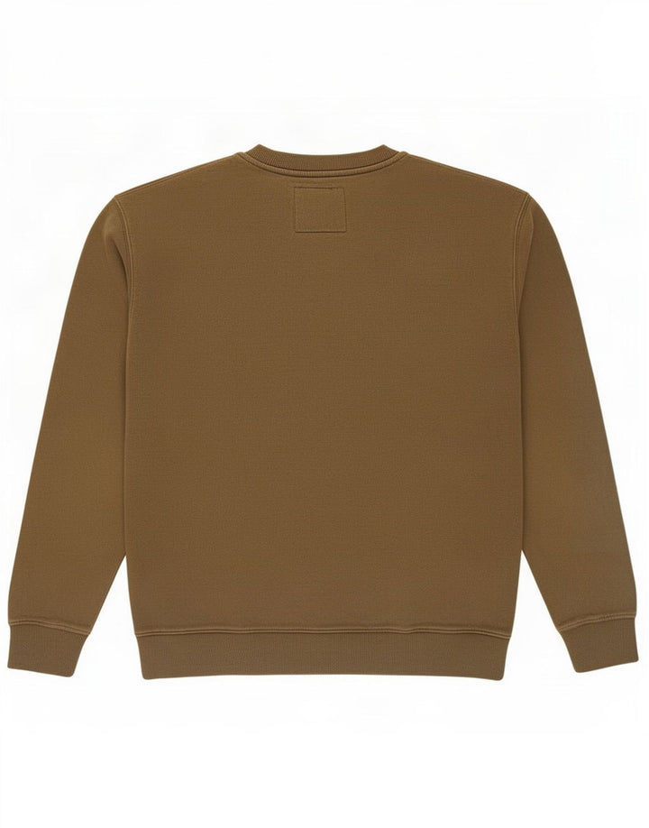 Vans Hombre Sudadera con gráfico tipo jersey de algodón caqui mediano