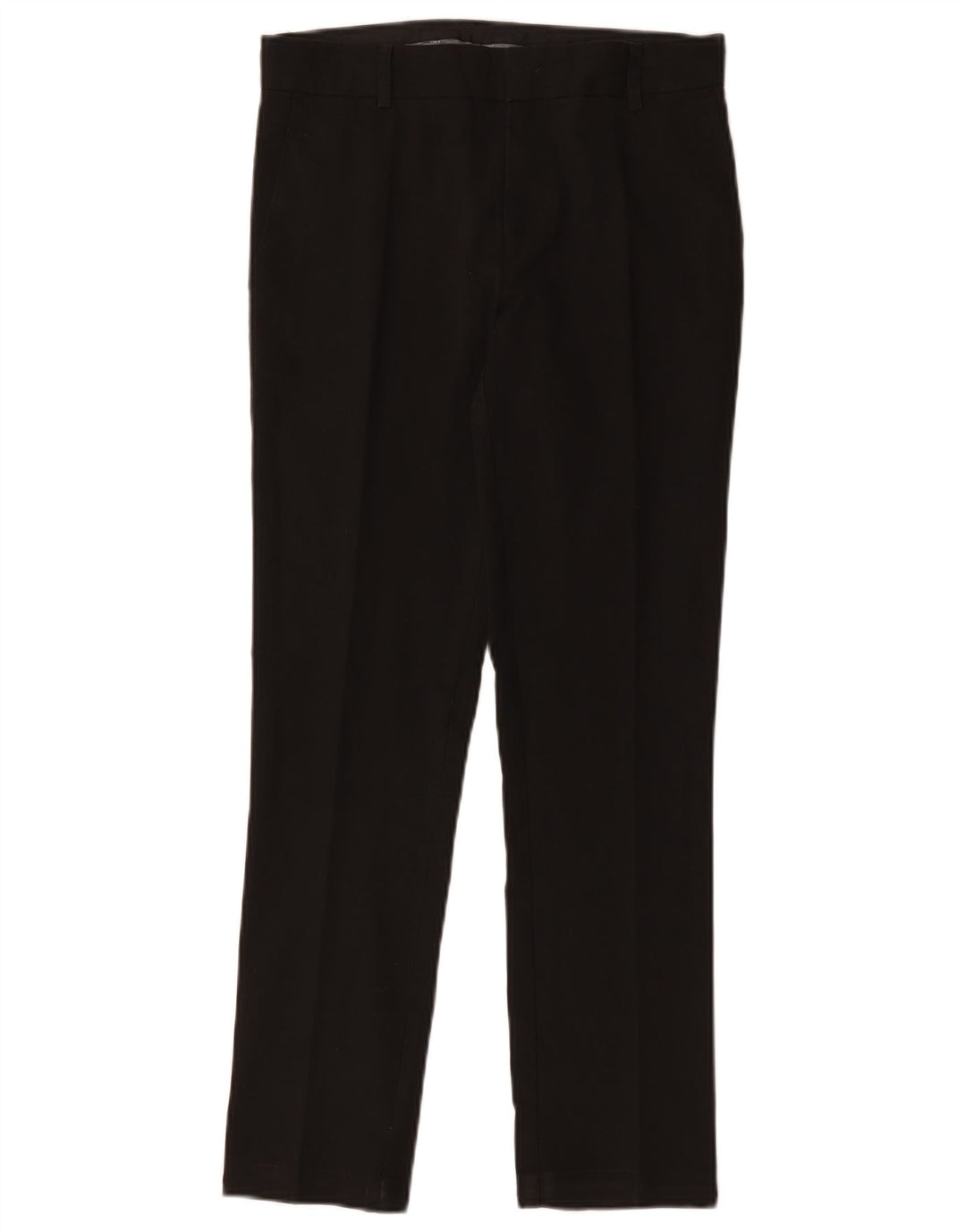 Marks & Spencer Pantalones de traje ajustados para niños 12-13 años W28 L27 Poliéster negro