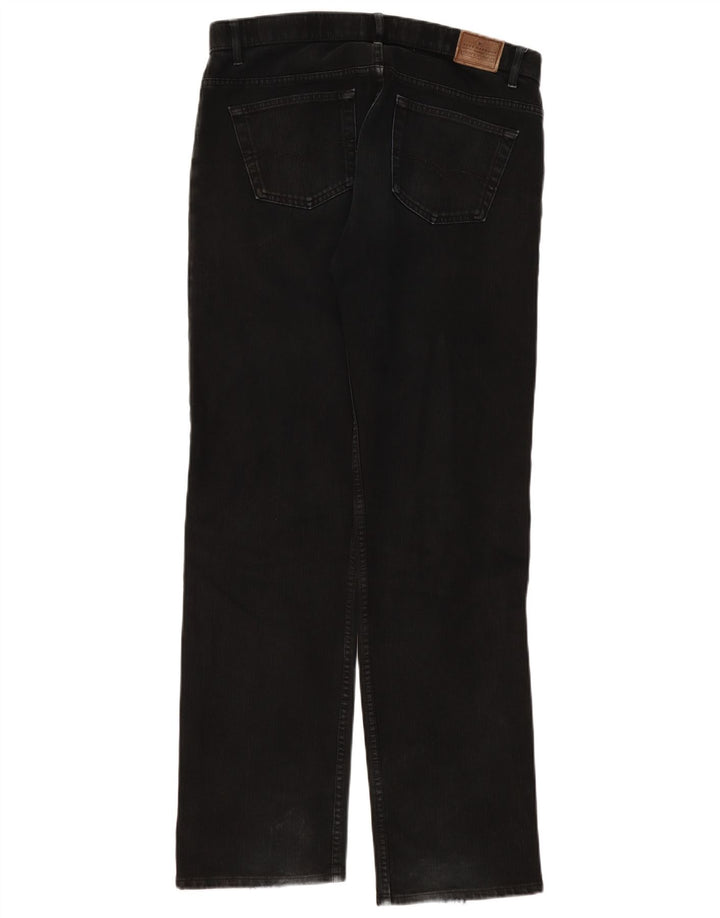 Marks & Spencer Vaqueros rectos Blue Harbor para hombre W36 L33 Algodón negro