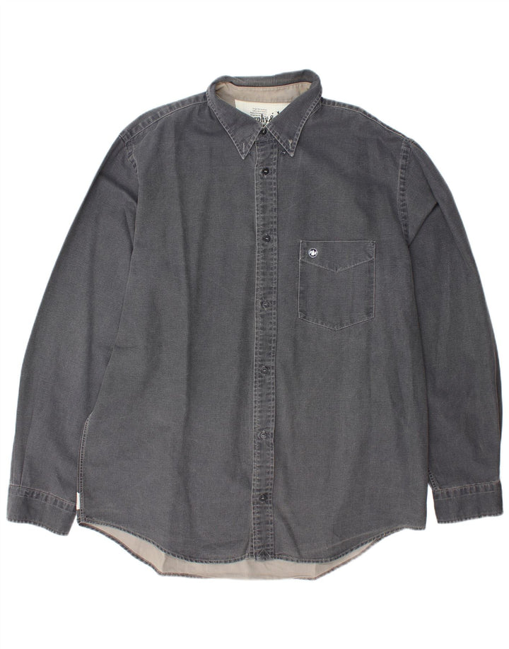 MURPHY & NYE Camisa para hombre 2XL Algodón gris