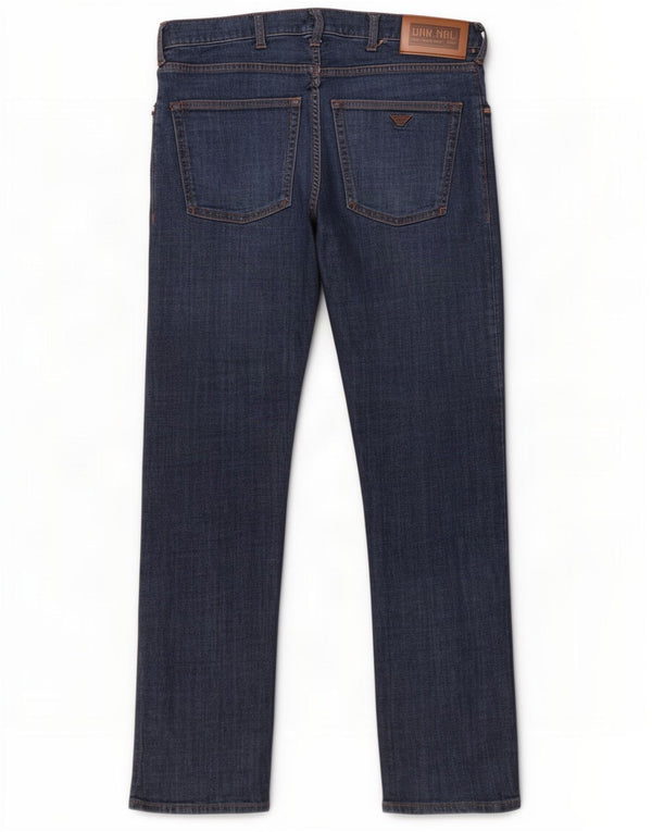 Vaqueros Emporio Armani Mujer Rectos W32 L30 Algodón Azul
