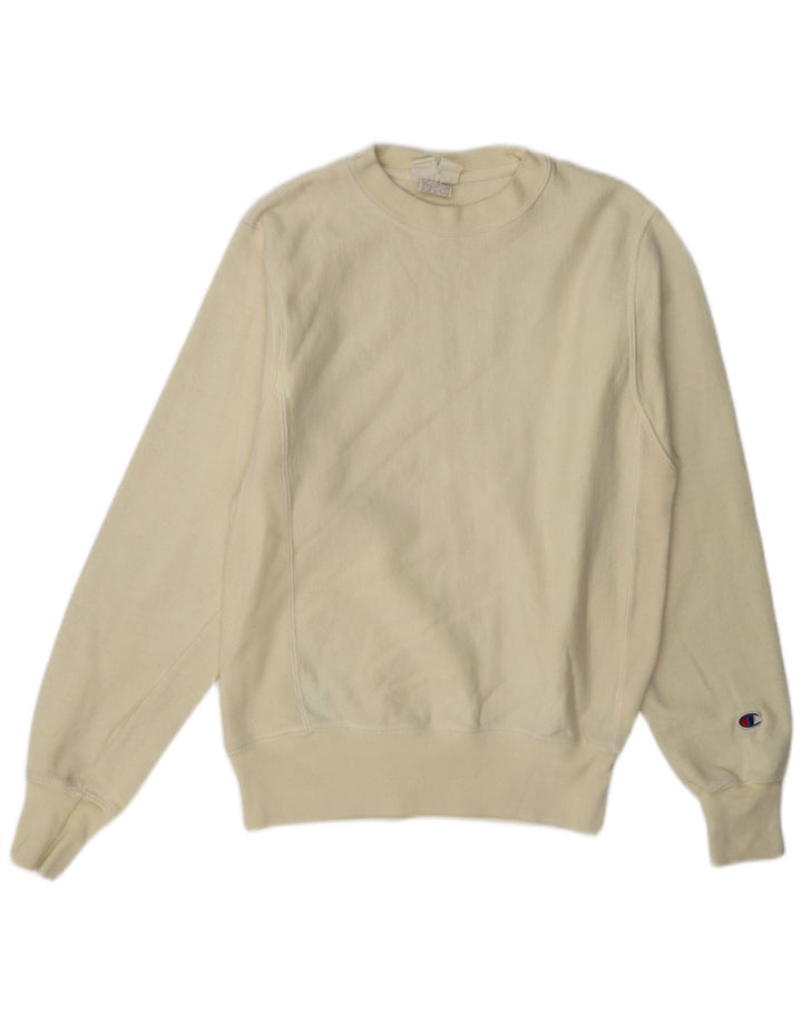 Champion Sudadera Jumper XS Off White Algodón Hombre