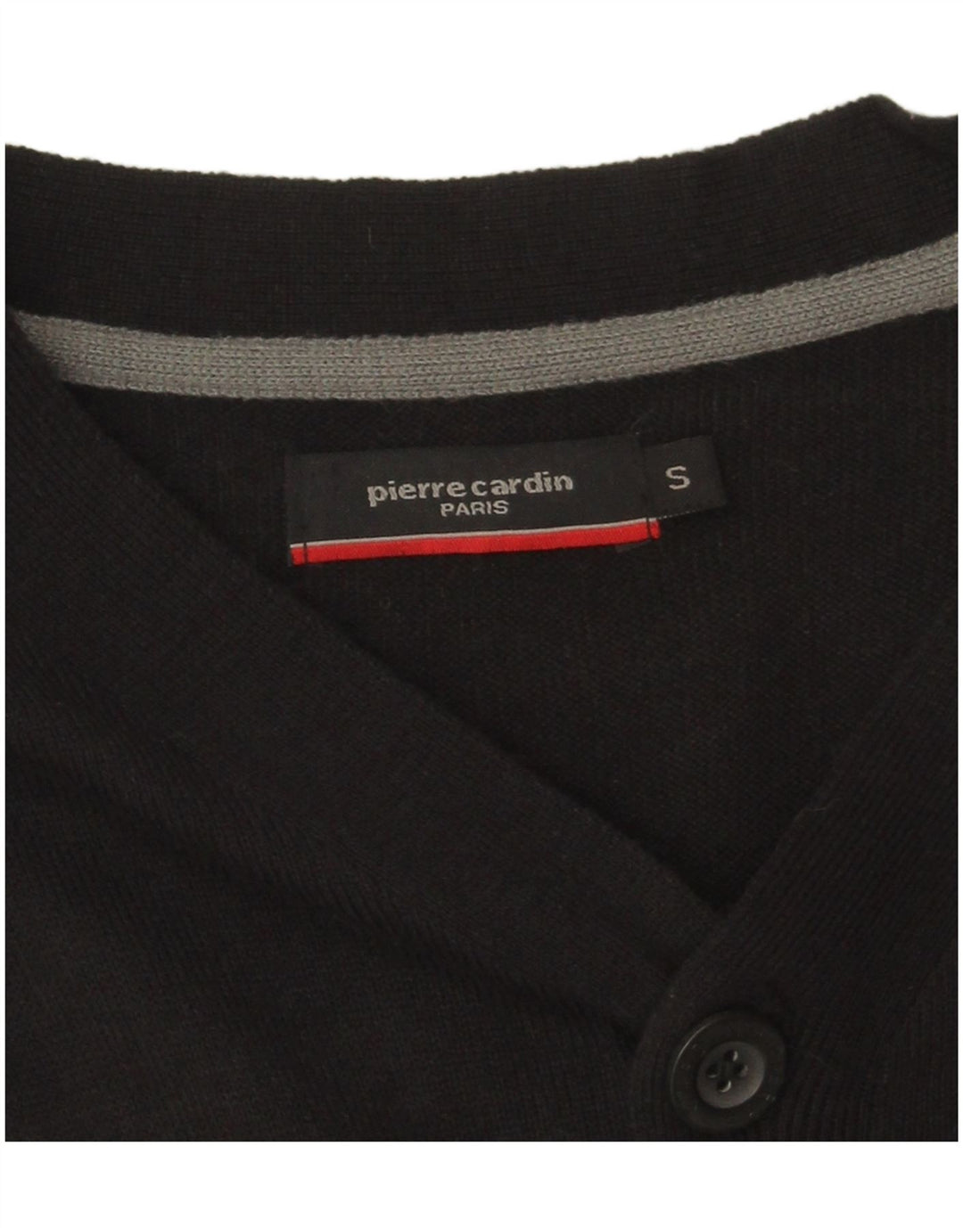 Pierre Cardin - Cárdigan para hombre (acrílico), color negro